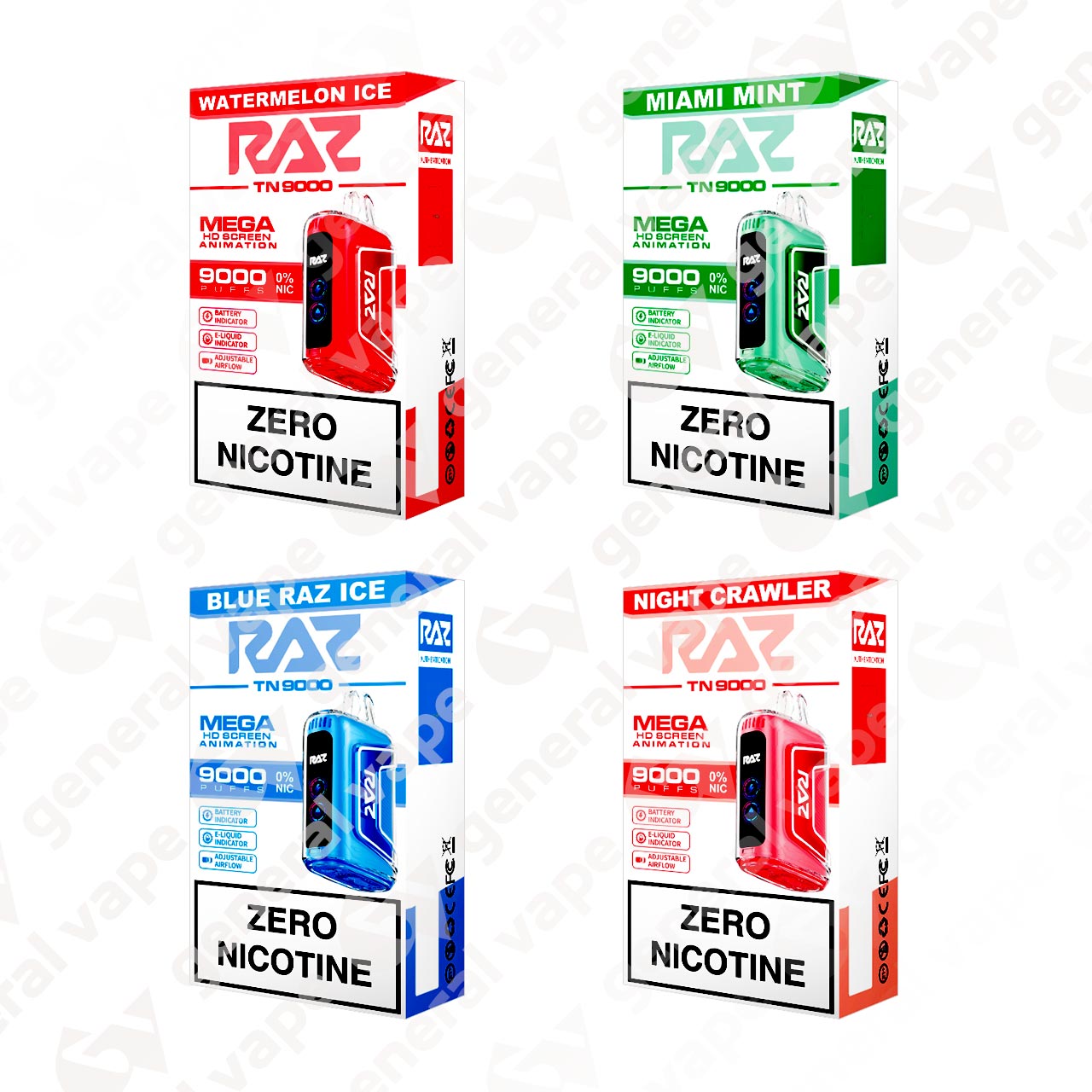 RAZ TN9000 Zero Nicotine 0% Disposable Vape Questions & Answers