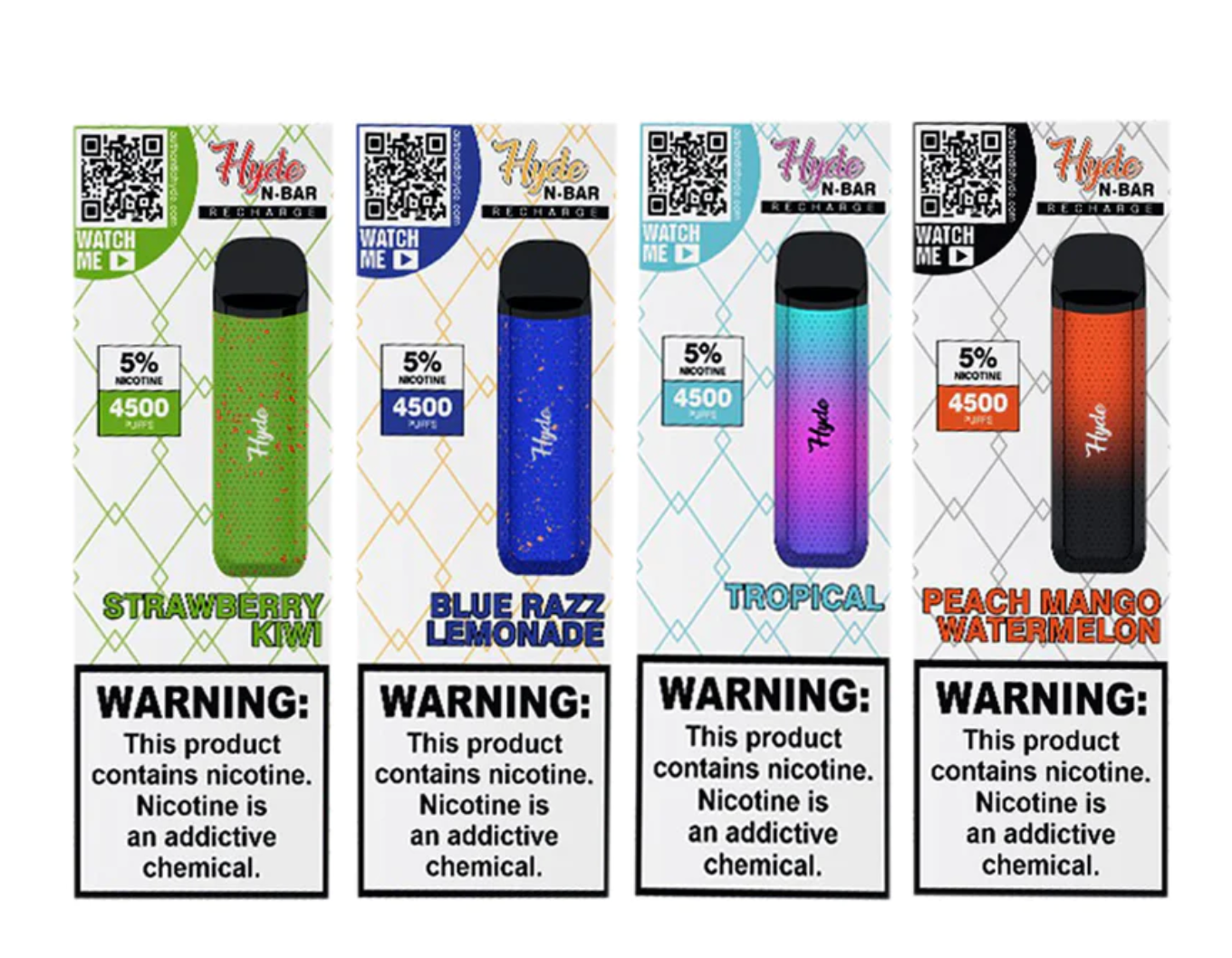 How to characterize Hyde N-Bar Recharge Vape flavors?