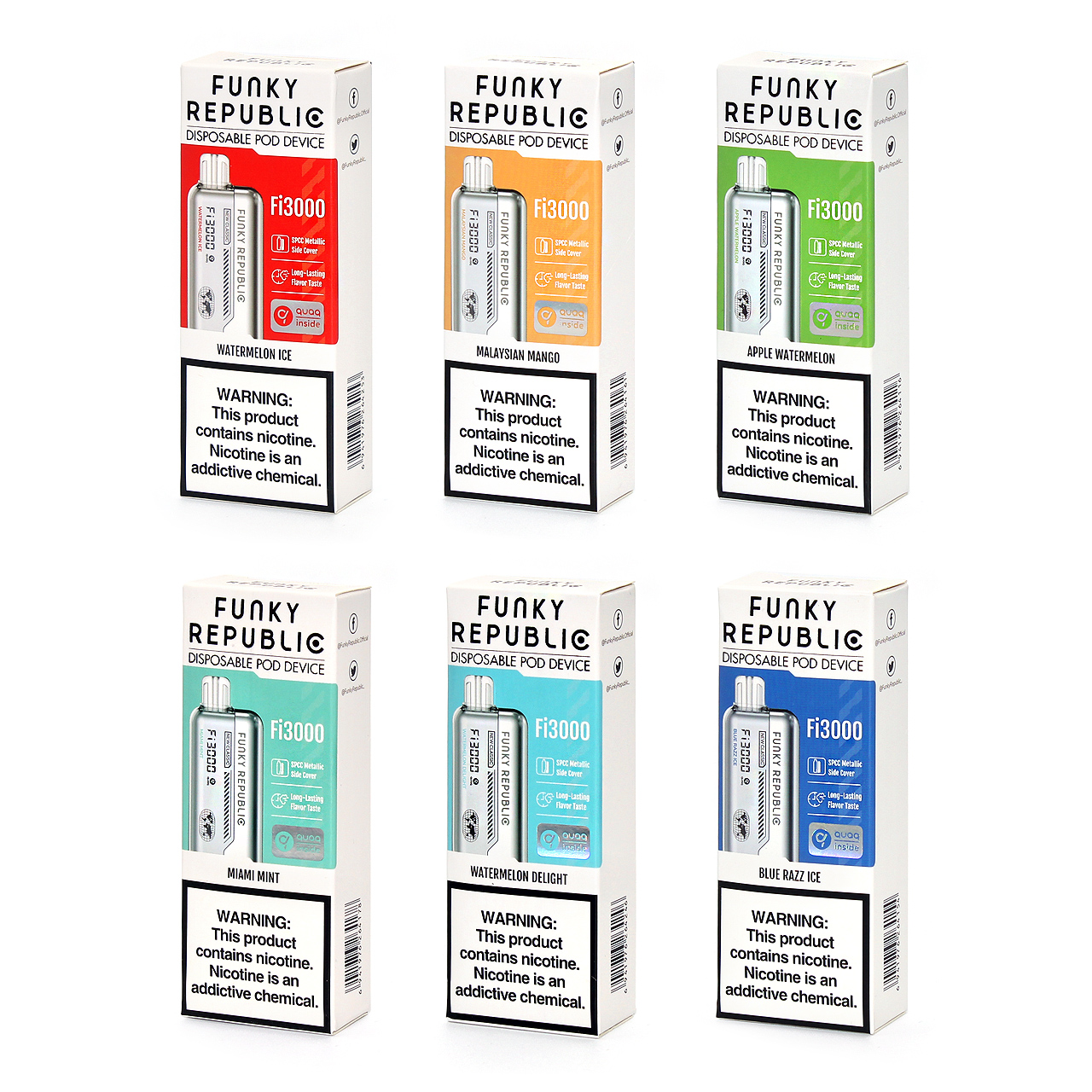 Funky Lands (Republic) Fi3000 Disposable Vape Questions & Answers