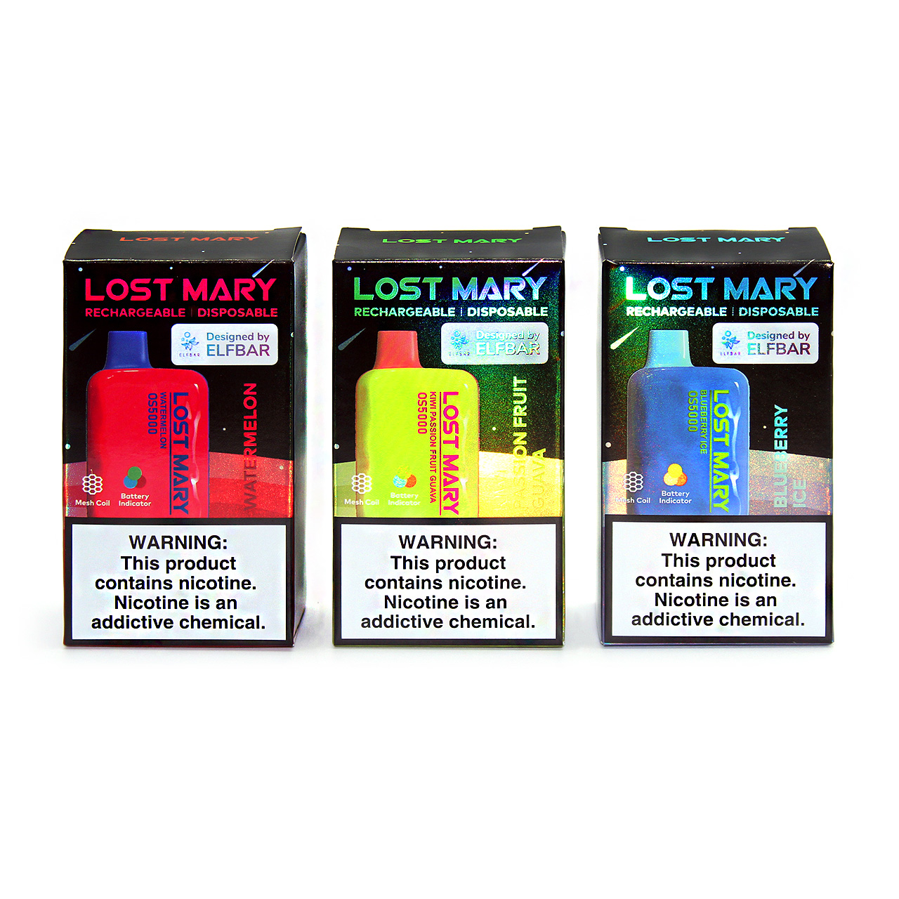 Does the Lost Mary OS5000 have rechargeable batteries?