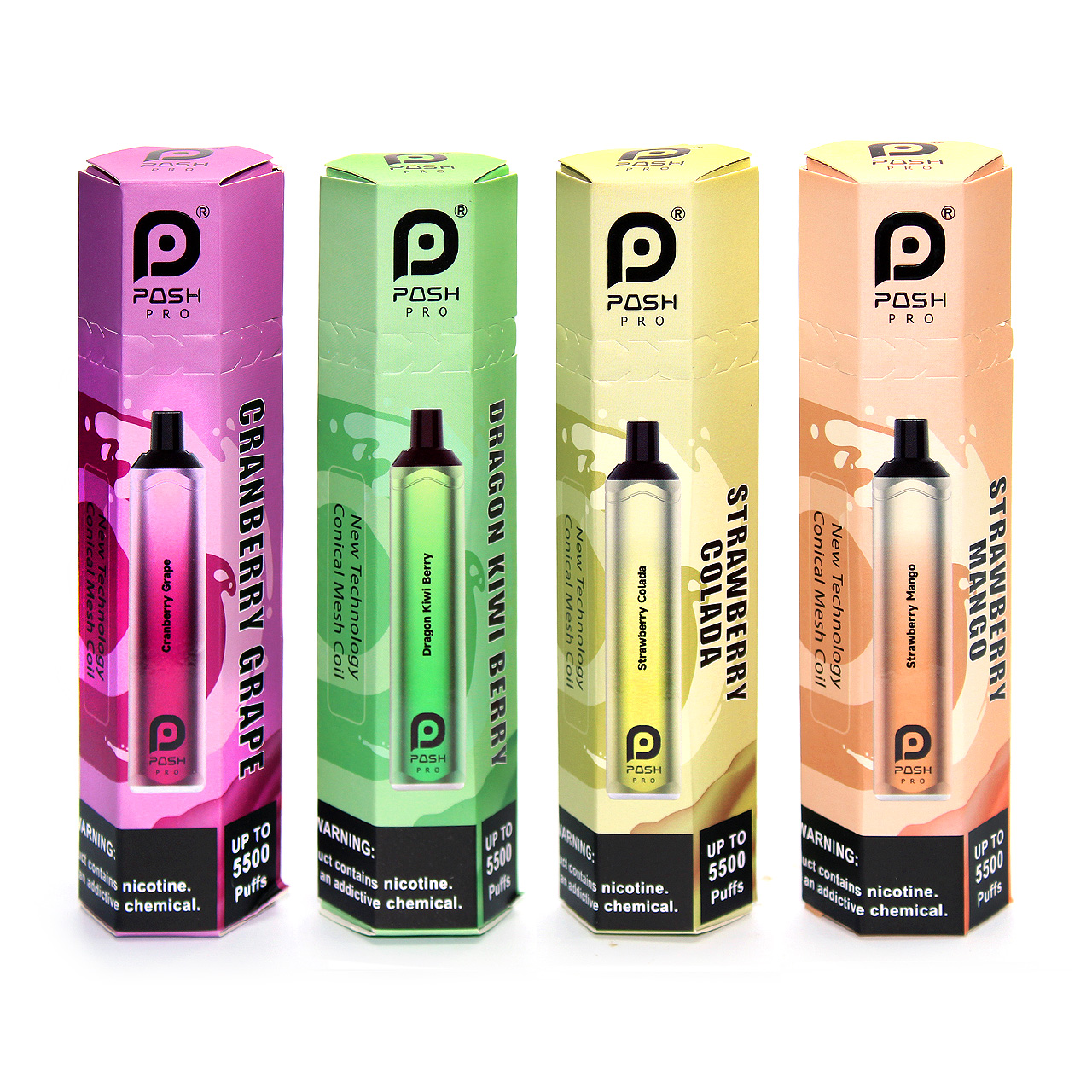 Does Posh Pro 5500 Disposable Vape have premium battery components?