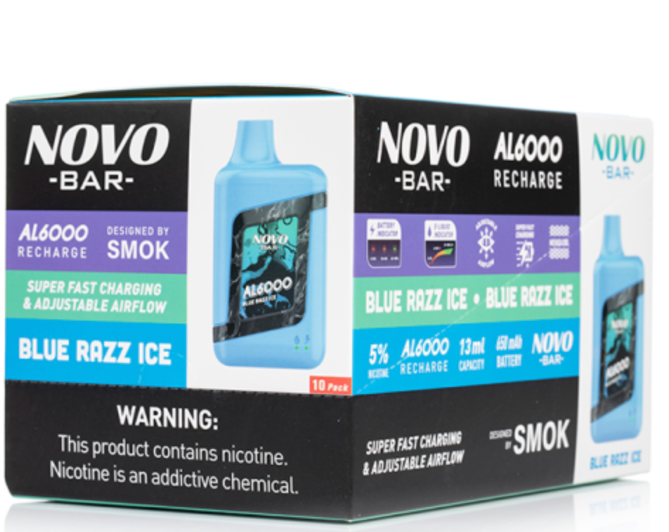 Does SMOK Novo Bar AL6000 Disposable have an e-liquid indicator light?