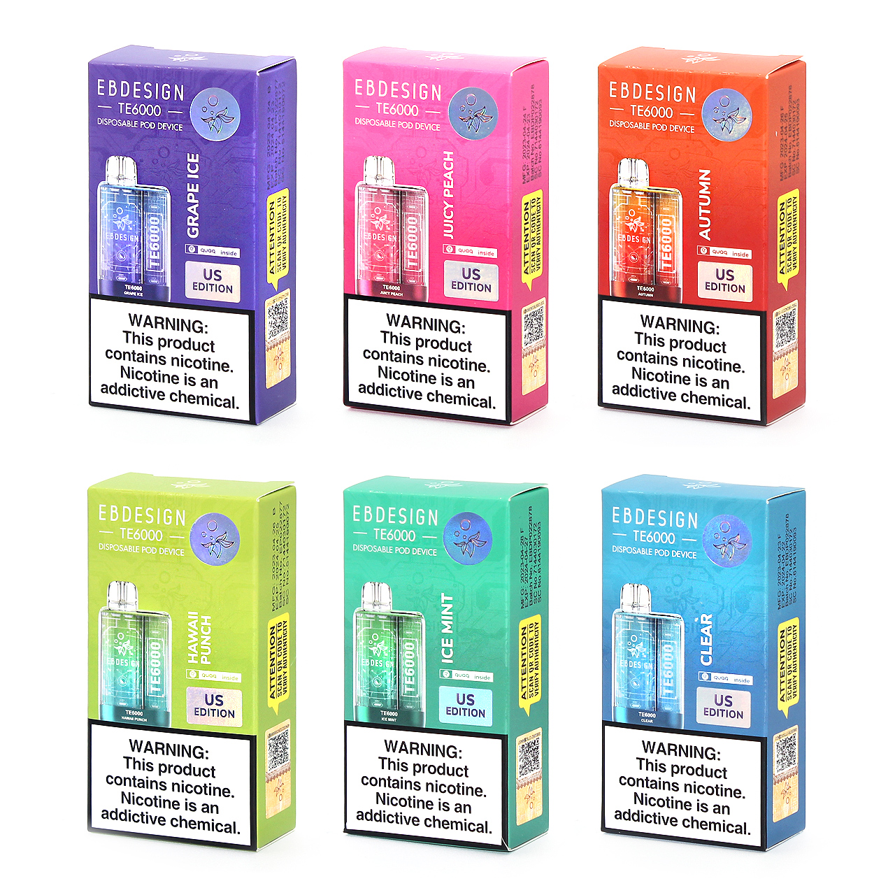 What is the Nic Salt level in EBDESIGN TE6000 Disposable Vape?