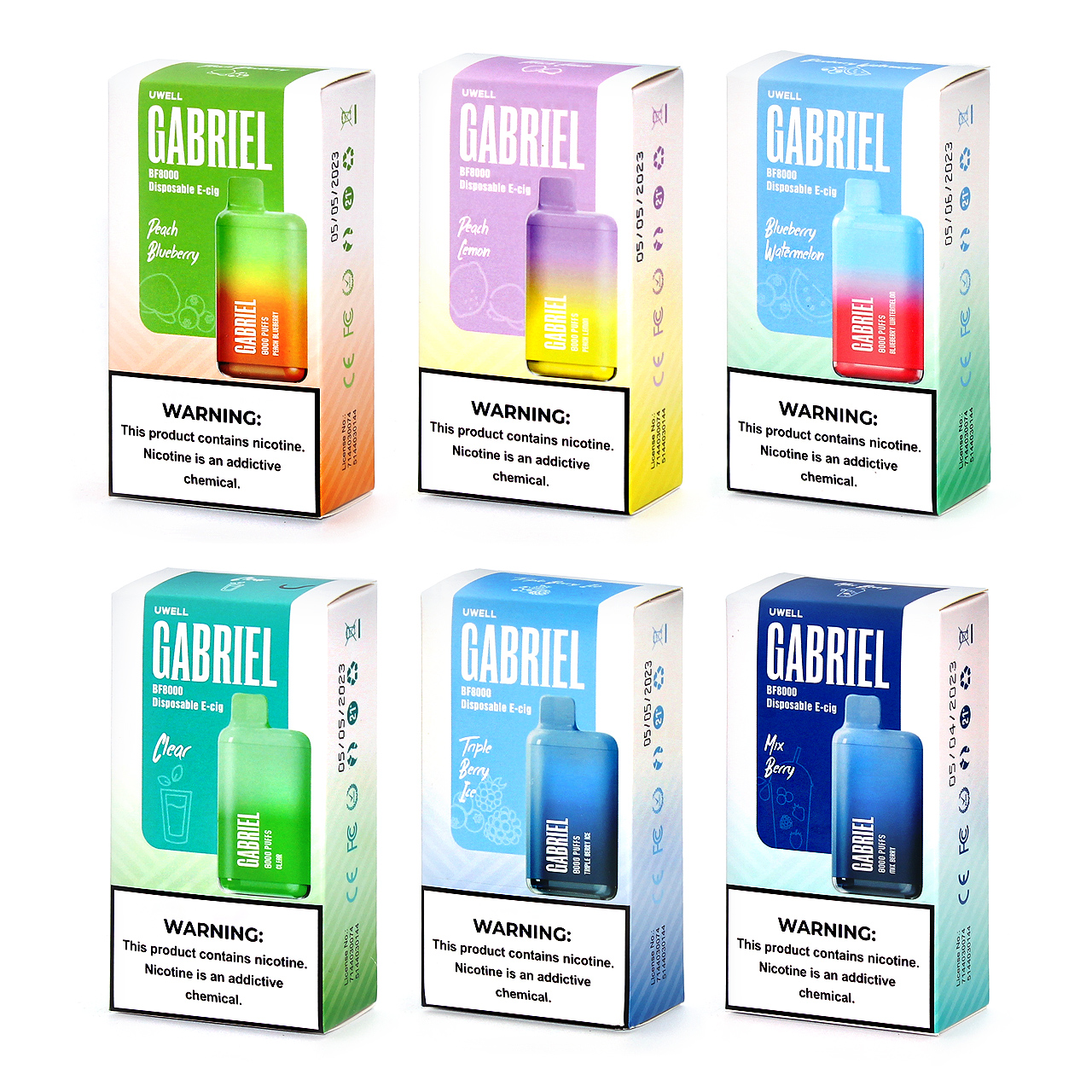 Q: Are the UWELL Gabriel BF8000 Disposable Vapes sold on generalvape.com Authentic?