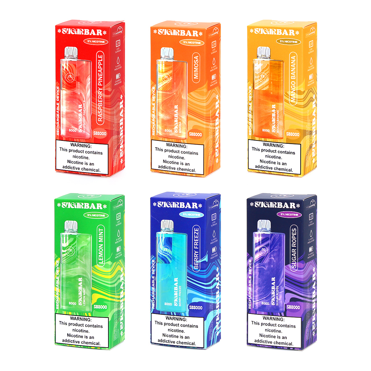 How does the Sugar Bar 8000 compare to other disposable vapes on the market?