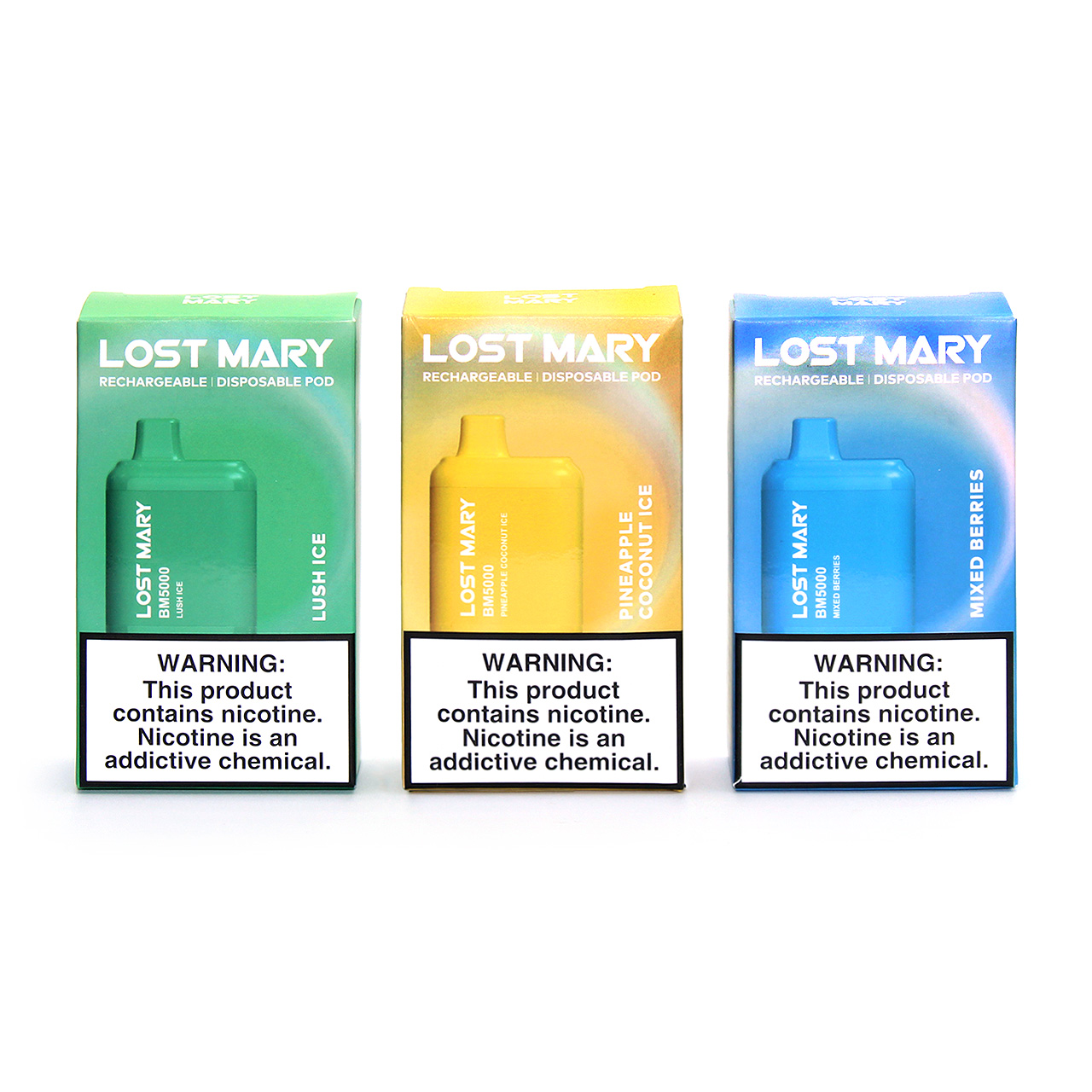 Can I recharge the Lost Mary BM5000 Disposable Vape?