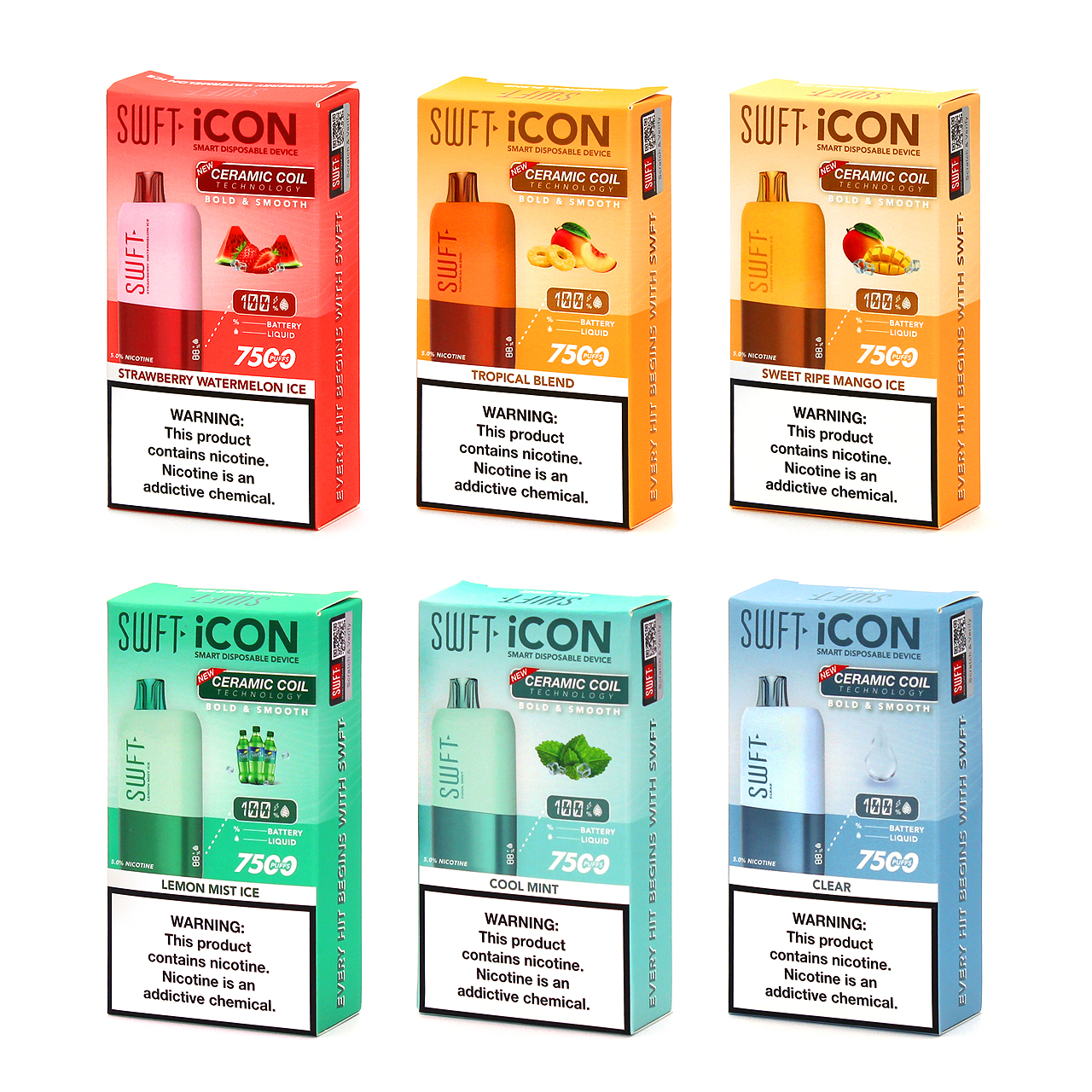 SWFT iCON 7500 Smart Display Disposable Vape Questions & Answers