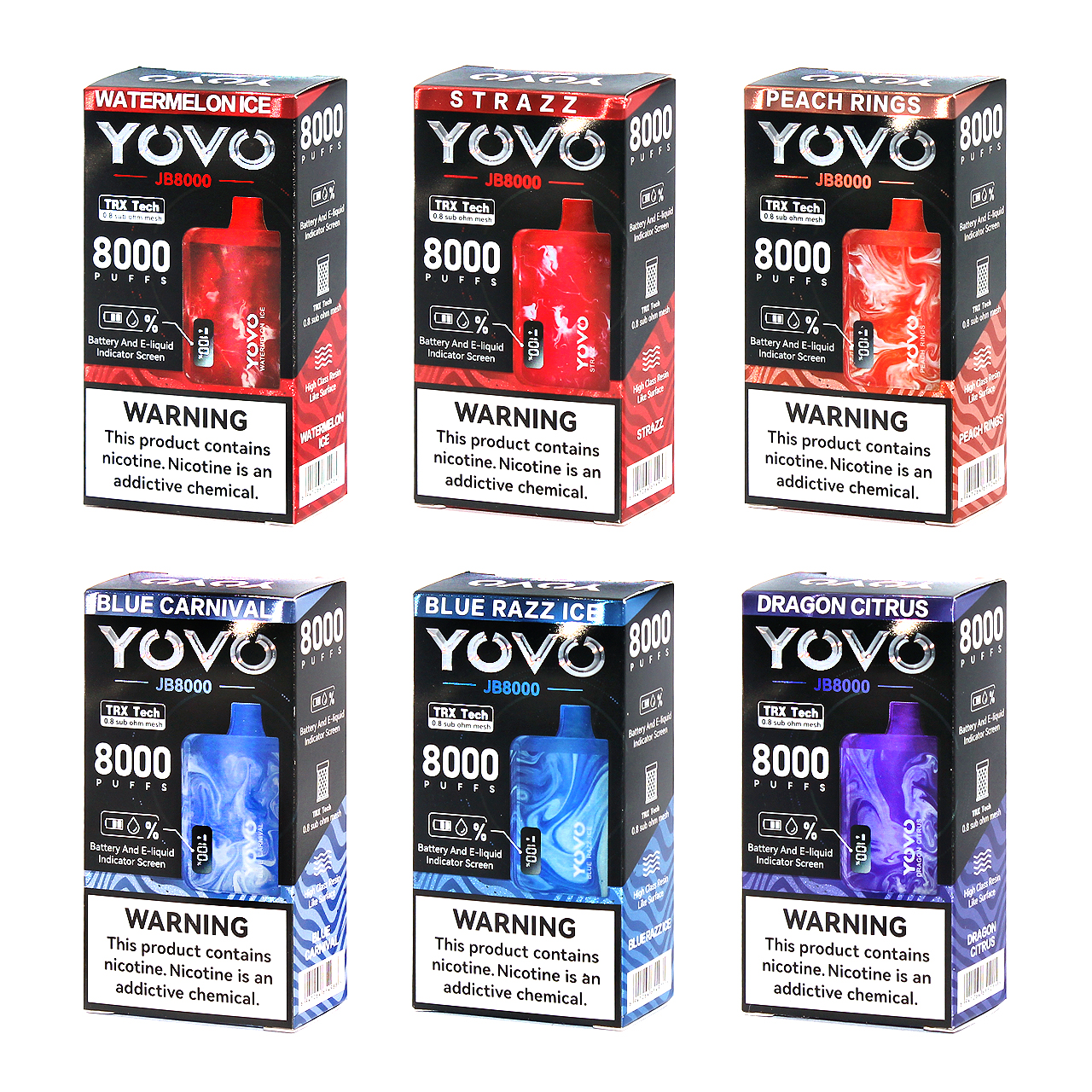 Yovo JB8000 Smart Disposable Vape Questions & Answers