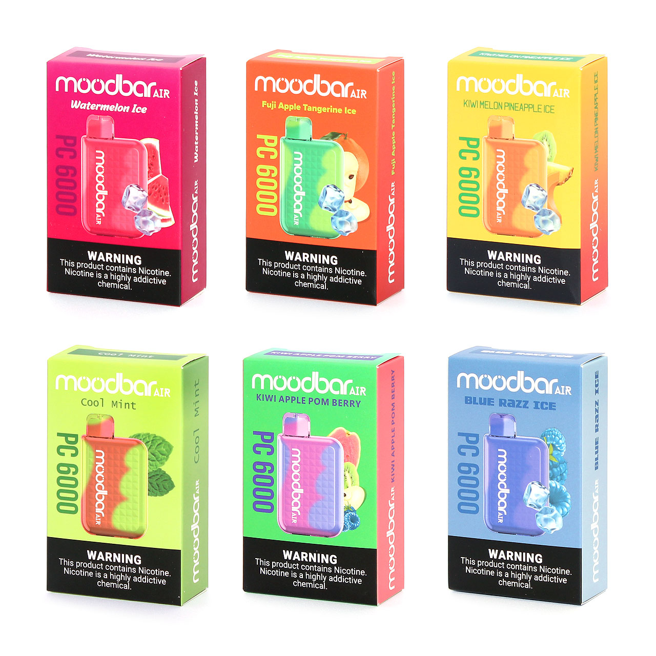 MoodBar Air PC6000 Color Changing Disposable Vape Questions & Answers